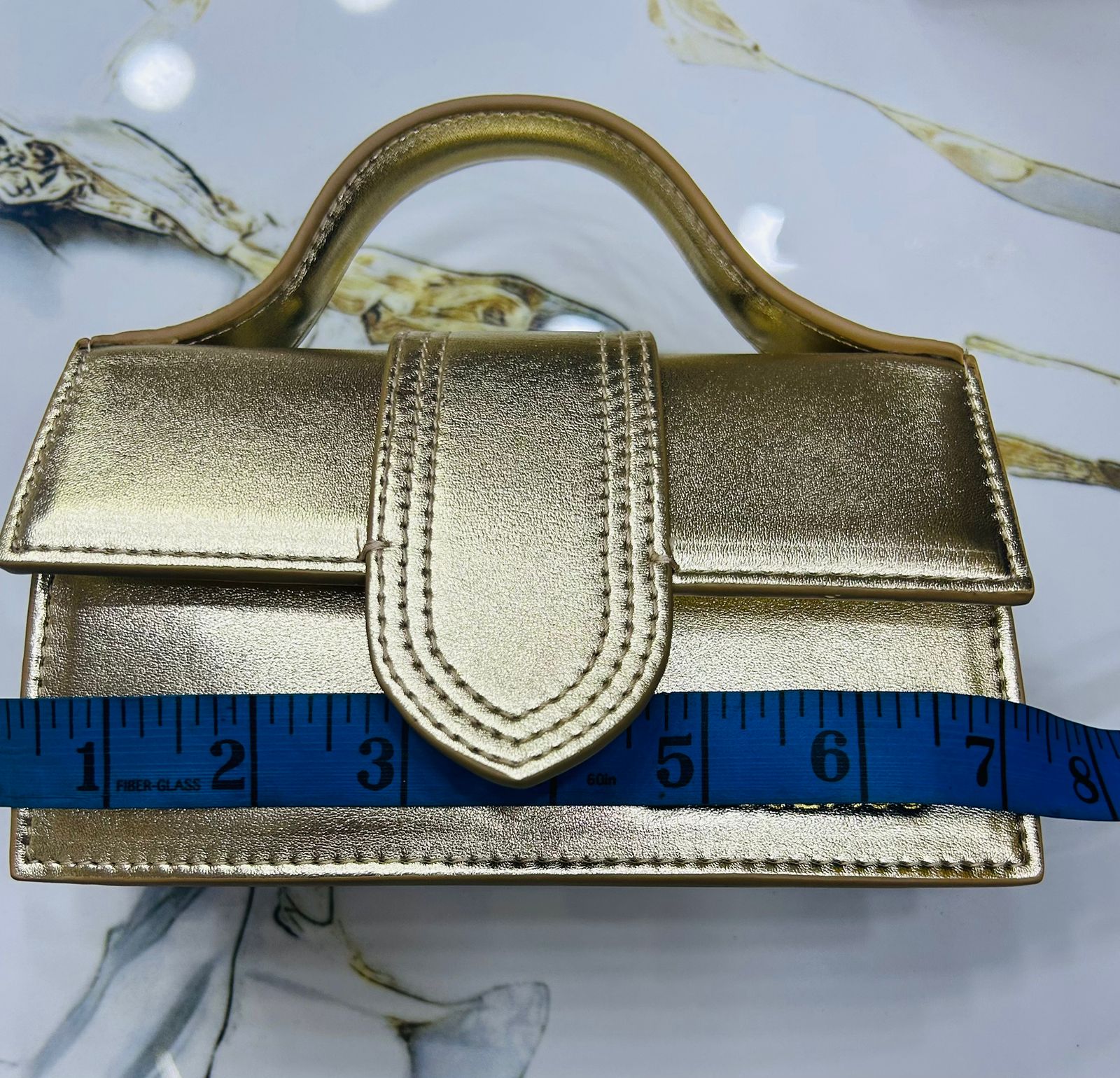 Jacquemus Inspired Le Bambino Mini Bag Burgundy Patent