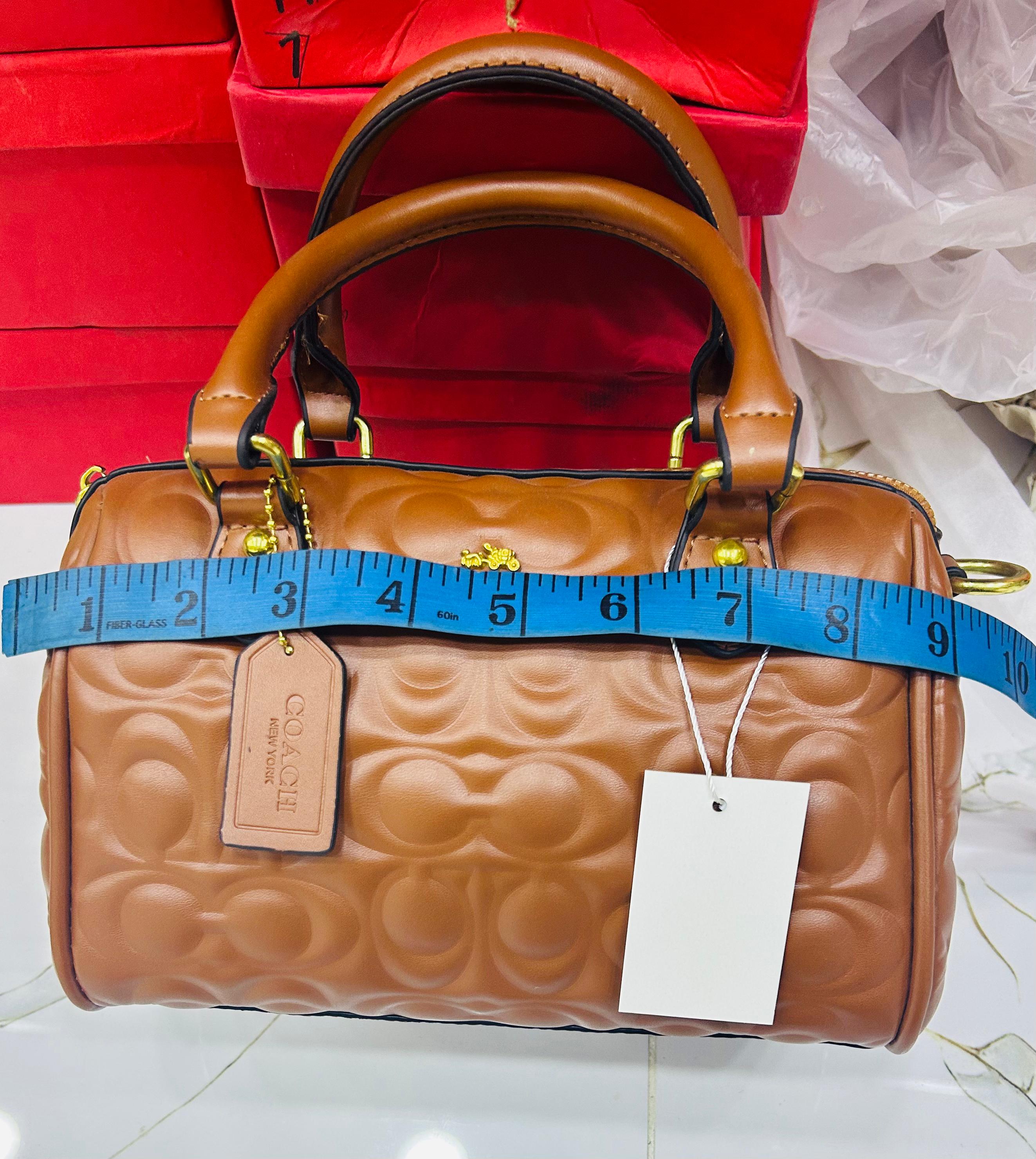 Coach Inspired Quilted Monogram Mini Satchel Color 01