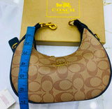 Coach Signature Crescent Hobo Bag - Color 01 -RK