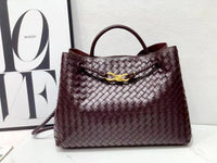 Bottega Veneta Inspired Woven Leather Tote Bag – Color 09