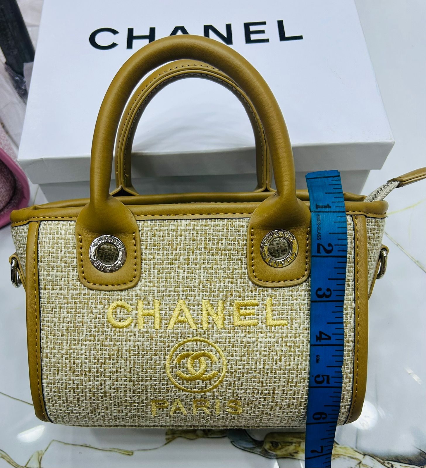 Chanel Deauville Mini Tote Grey