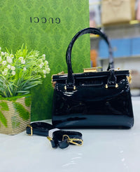 Gucci Patent Leather Frame Satchel Color 04