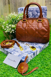 Dior Quilted Cannage Boston Bag Color 04