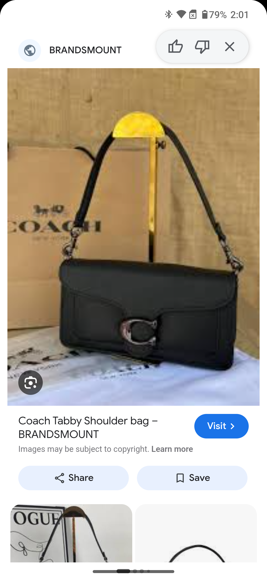 Coach - Tabby Shoulder bag - Black - HK