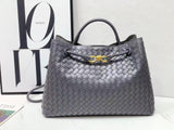 Bottega Veneta Inspired Woven Leather Tote Bag – Color 01