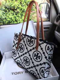 Tory Burch Inspired T Monogram Tote Bag - Color 01 -shaheen
