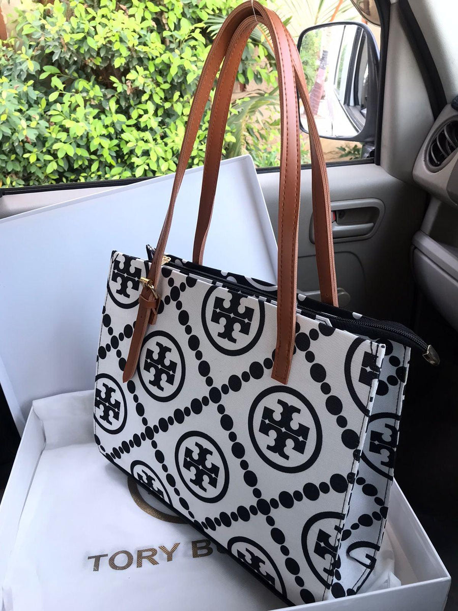 Tory Burch Inspired T Monogram Tote Bag - Color 01 -shaheen