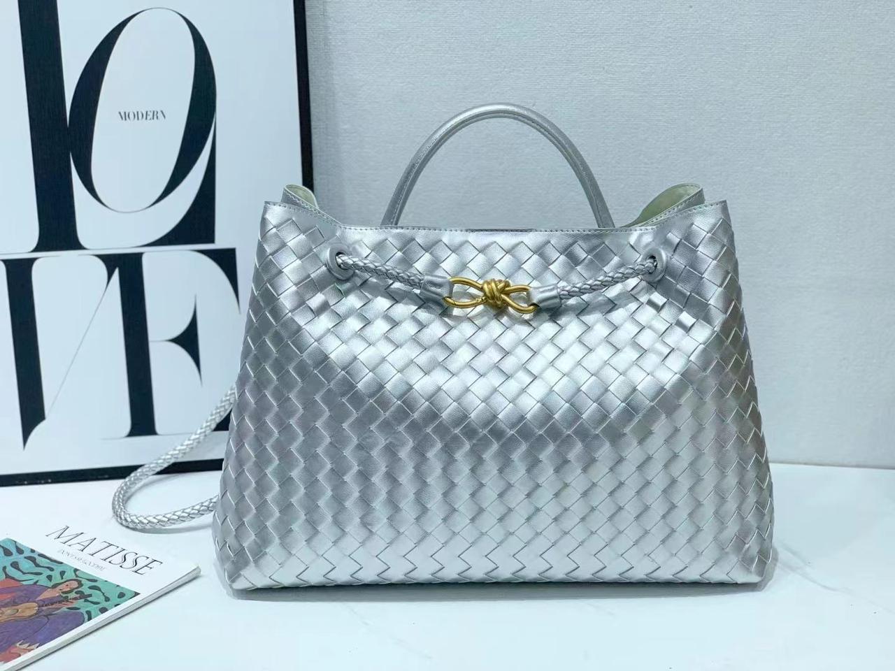 Luxury Woven Leather Tote Bag For Women