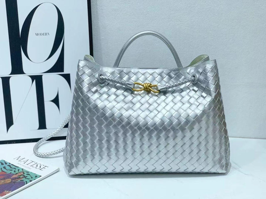 Bottega Veneta Inspired Woven Leather Tote Bag – Color 07