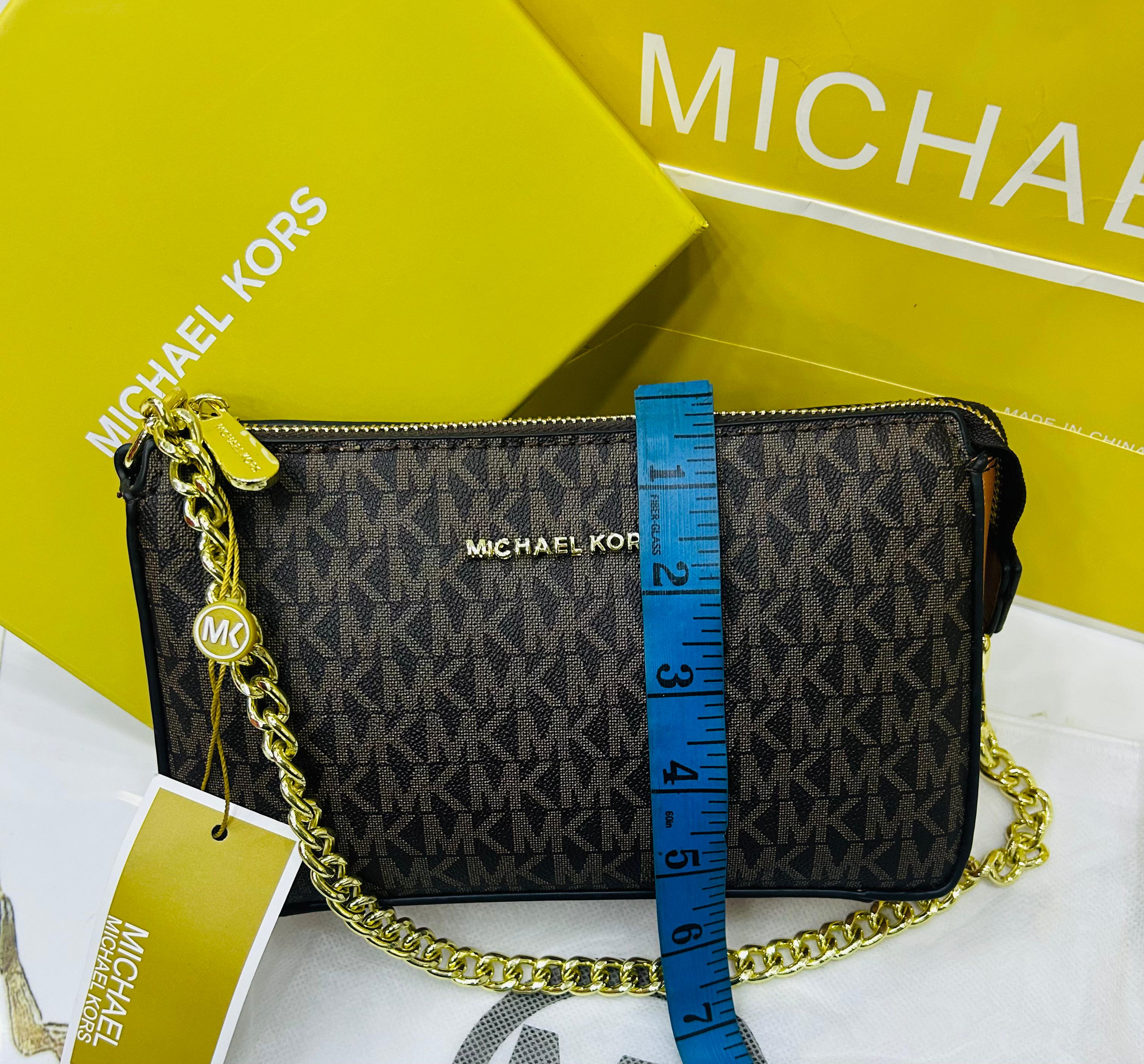 MK Inspired Signature Monogram Chain Clutch Color 03