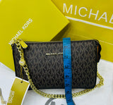 MK Inspired Signature Monogram Chain Clutch – Color 01