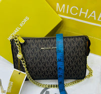 MK Inspired Signature Monogram Chain Clutch – Color 02