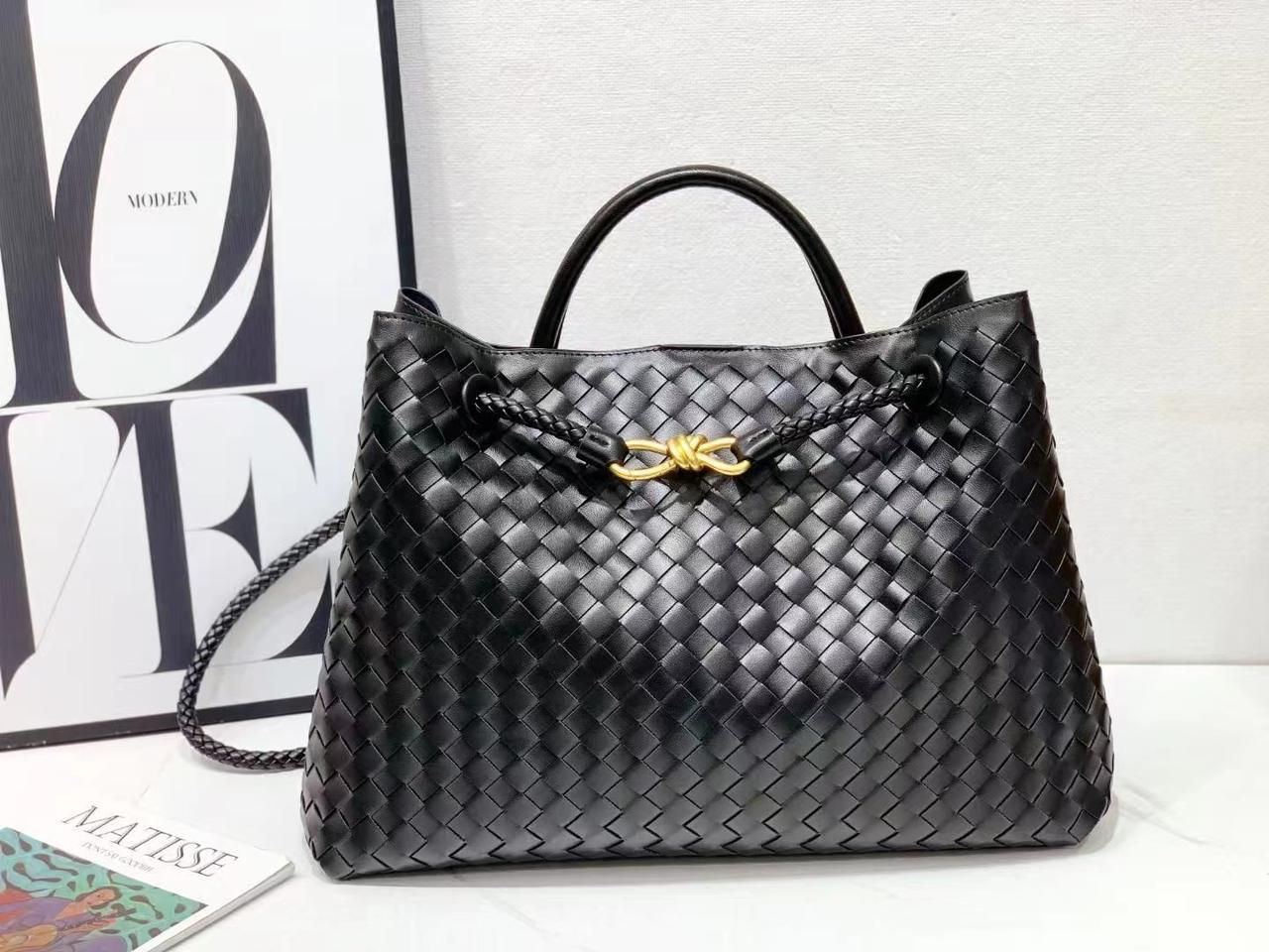 Luxury Woven Leather Tote Bag For Women