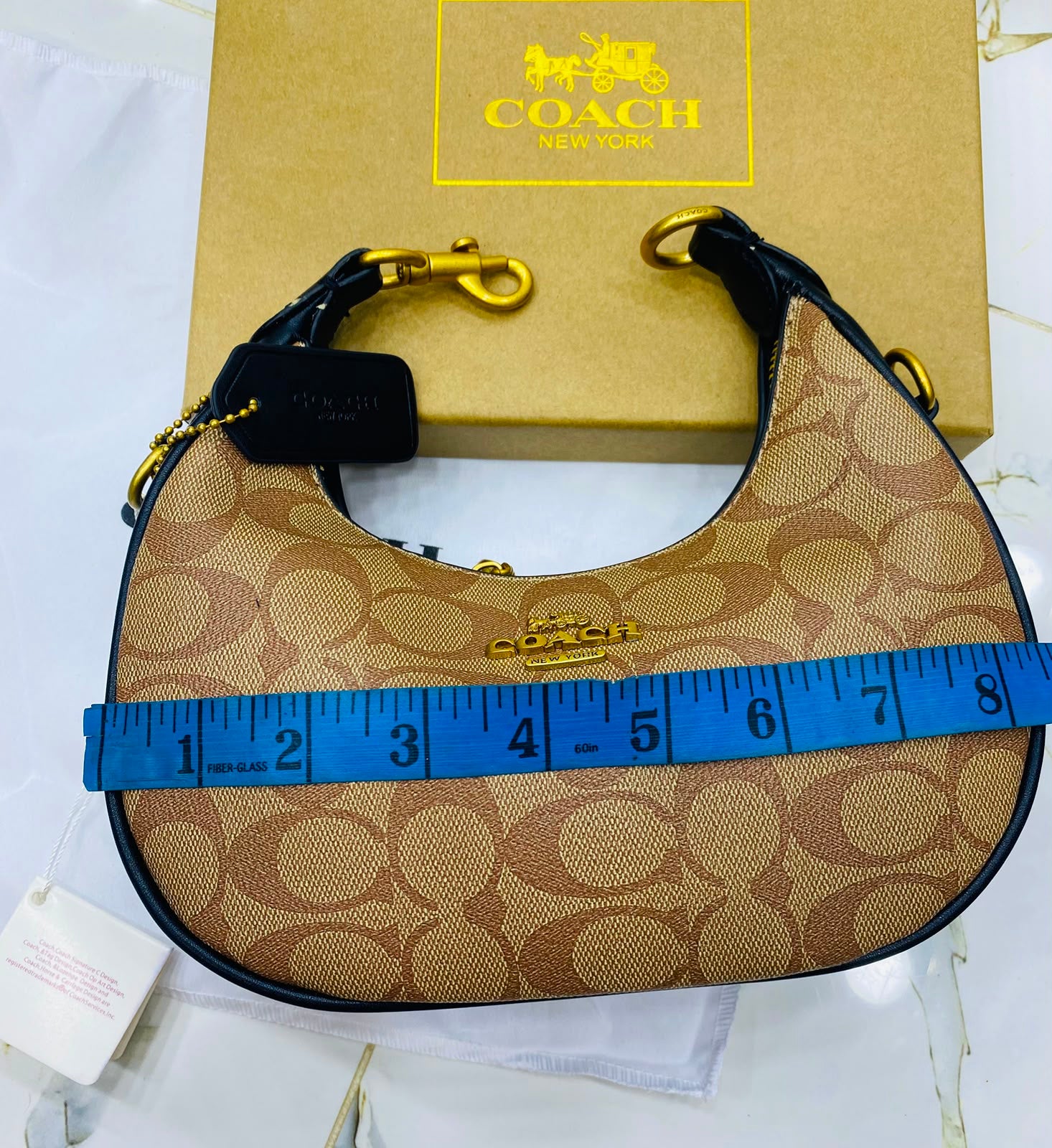 Coach Signature Crescent Hobo Bag Color 03